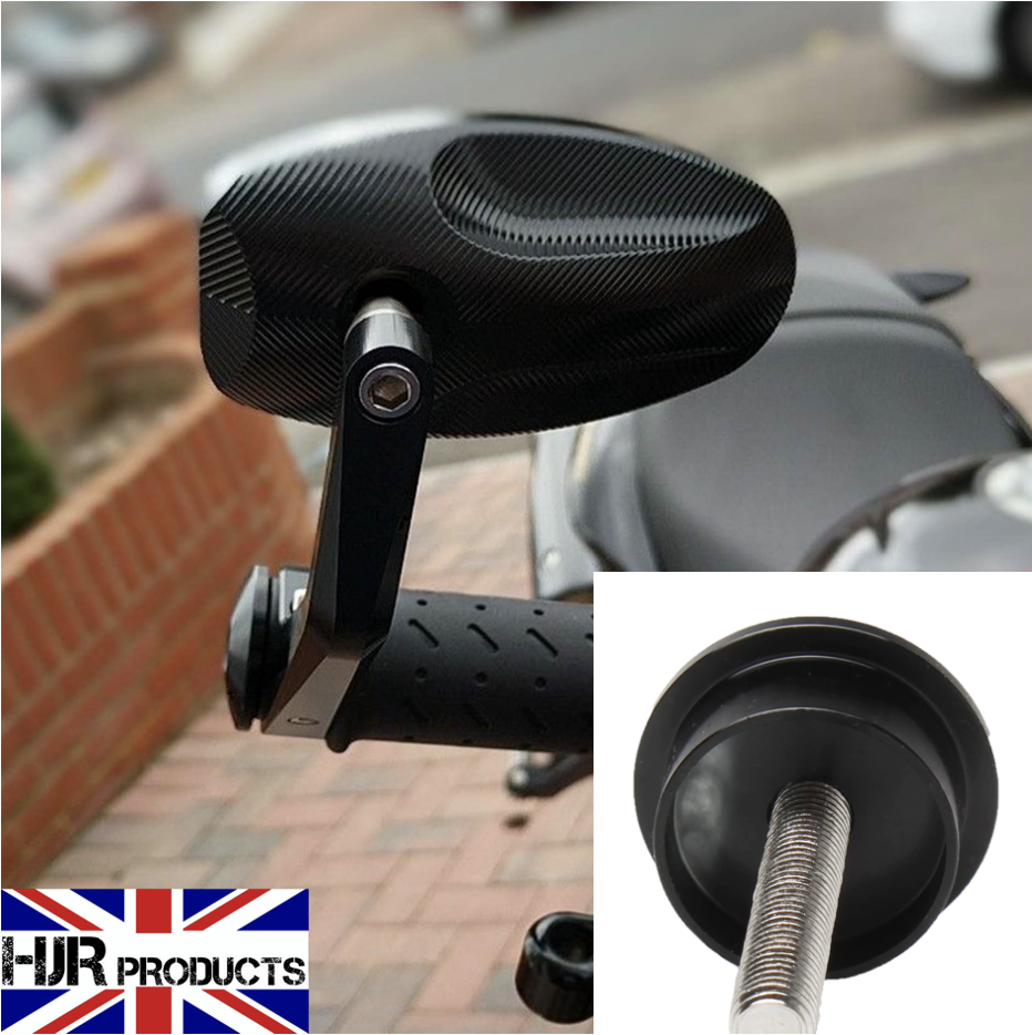 HJR Aero Bar Ends Mirrors to fit Kawasaki z900 z900rs with theaded