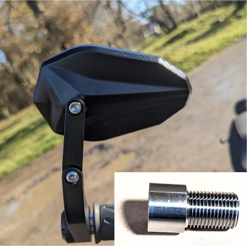 Evo Bar Ends Mirrors Yamaha XSR700 XSR 900 Mt10 MT09 MT07 MT125